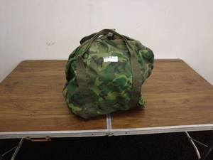 lot 203 image: Portable Charcoal Grill with Camouflage Carry Bag