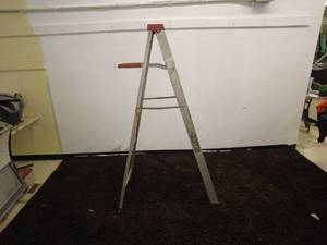 lot 215 image: Werner Metal Step Ladder