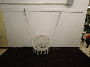 lot 217 image: Set of 3 Hanging Macrame Chairs