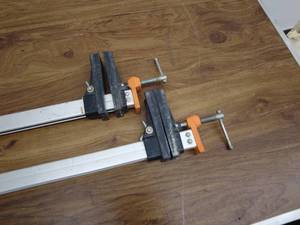 lot 133 image: Jorgensen Deep-Reach Aluminum Bar Clamps - 36-inch (Set of 2)