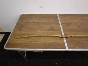 lot 11 image: Vintage Wooden Longbow