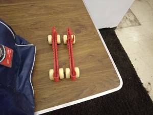 lot 244 image: Hockey Equipment Lot Bauer Gloves, Skate Guards & Carry Bag