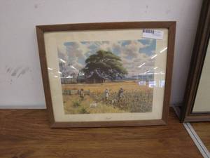 lot 261 image: Framed Hunting Scene Artwork - Set of 2