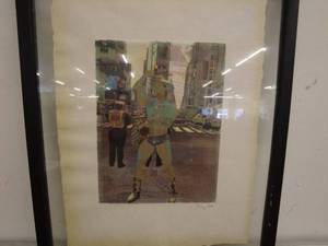 lot 263 image: Framed Artwork by Jimmy Rees