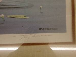 lot 264 image: Framed Limited Edition Print of Ducks by Raedeke