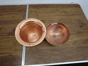 lot 278 image: Vintage Copper Bowls Set