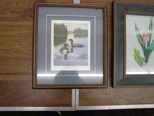 lot 295 image: Lot of 3 Framed Nature Art Prints