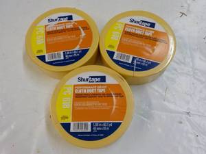 3 Rolls Shurtape Cloth Duct Tape 1....