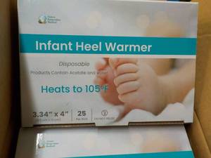 4 x 25 ct each Infant Heel Warmers-...