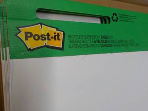 6 x 30 pad Post It Easel Pads...
