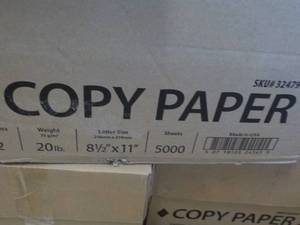 5000 sheets White 8 12 x 11 Copy ...