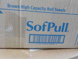 SofPull 6 x 1 ply Brown Paper Towel...