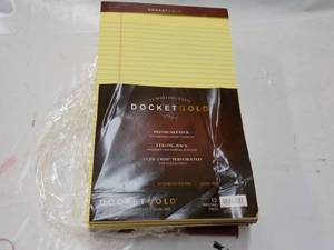 12 Docket Gold Writing Pads...