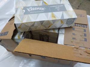 12 Boxes Kleenex - some damage as s...