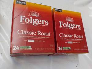 2 x 24 K Cups Folgers Classic Roast...