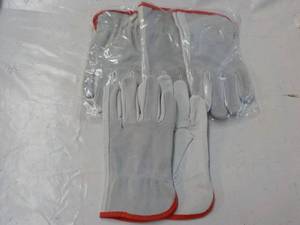 4 pair 100% Leather Work Gloves Men...