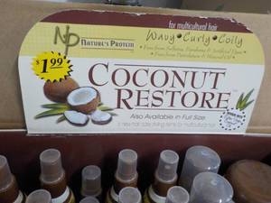 37 pc Coconut Restore -sample size ...