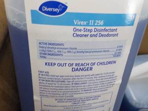 6 x Qt Jugs Diversey Virexii 256 Di...