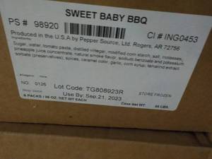 Case of Sweet Baby Barbecue Sauce- ...