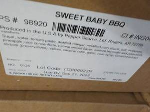 Case of Sweet Baby Barbecue Sauce- ...
