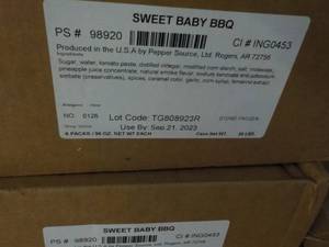 Case of Sweet Baby Barbecue Sauce- ...