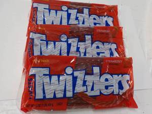 3 x 16 oz Bags Strawberry Twizzlers...