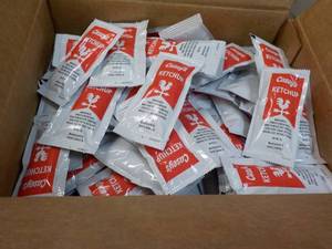 2 x 200 ct Caseys Ketchup Packets...