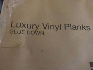 9 cases Luxury Vinyl Planks Glue Do...
