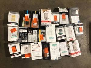 lot 5 image: Lot of Assorted Digital Door Locks and Handles Various Models and Conditions Customer Returns See Pictures
