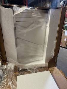 lot 19 image: SUDIO Taylor 20 in. W x 15 in. D x 34 in. H Bath Vanity in White with Ceramic Vanity Top in White with White Sink Customer Returns See Pictures