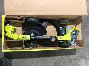 lot 20 image: RYOBI ONE 18V 12 in. Cordless Battery 3-in-1 Mower, String Trimmer, and Edger (Tool Only) Customer Returns See Pictures
