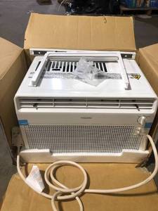 lot 24 image: Vissani 5,000 BTU 115-Volt Window Air Conditioner for 150 sq. ft Rooms in White Customer Returns See Pictures