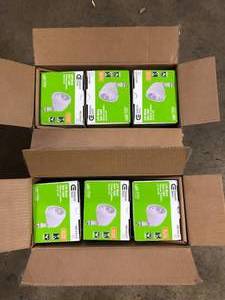 lot 43 image: Lot of Commercial Electric 14-Watt Hardwired White LED Landscape Flood Light Metal Spot Light, 1100 Lumens Customer Returns See Pictures
