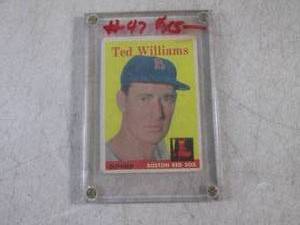 lot 14 image: (CNTR) 1958 Topps Ted Williams Card...