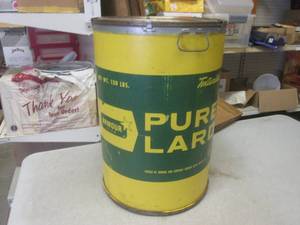 lot 81 image: (CS) Vintage Armour Star Pure Lard ...