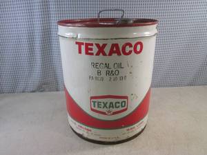 lot 84 image: (EC1) Vintage 5 Gallon Texaco Oil C...