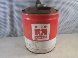 lot 85 image: (EC1) Vintage 5 Gallon Midland Oil ...