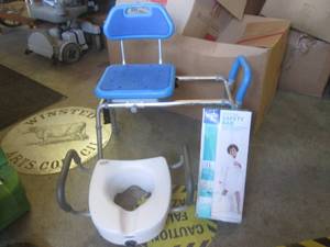 lot 104 image: (EW3) Sliding Shower Chair, Toilet ...