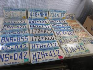 lot 137 image: (A-3) Assorted Minnesota License Pl...