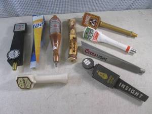 lot 163 image: (F-1) 9 Assorted Beer Tap Handles...