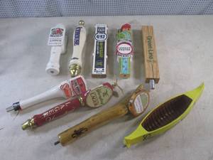 lot 169 image: (F-3) 9 Assorted Beer Tap Handles...