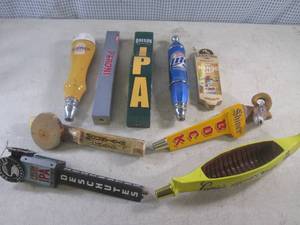 lot 170 image: (F-3) 9 Assorted Beer Tap Handles...