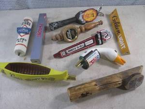 lot 174 image: (F-3) 9 Assorted Beer Tap Handles...