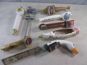 lot 175 image: (F-3) 9 Assorted Beer Tap Handles...