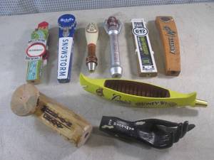 lot 178 image: (BR3) 9 Assorted Beer Tap Handles...