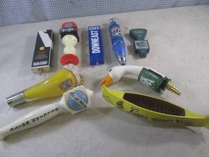 lot 181 image: (BR3) 9 Assorted Beer Tap Handles...