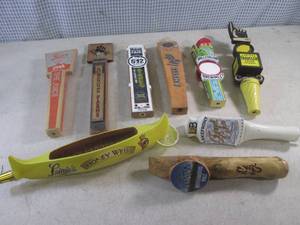 lot 182 image: (BR3) 9 Assorted Beer Tap Handles...