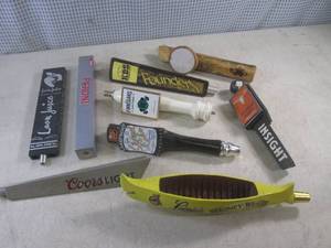 lot 183 image: (BR3) 9 Assorted Beer Tap Handles...