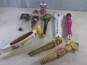 lot 184 image: (BR3) 9 Assorted Beer Tap Handles...