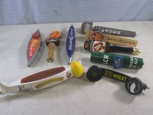 lot 185 image: (BR3) 9 Assorted Beer Tap Handles...